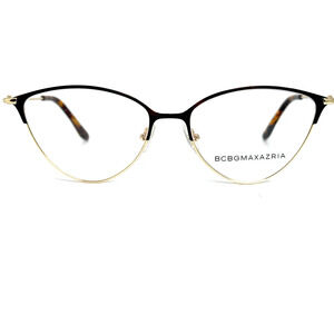 BCBG Maxazria Cat Eye‎ Eyeglasses Frames 54 16 135 Arla Gold Tortoise H17493